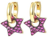 Wholesale Jewelry Five-pointed Star Diamond Copper Ear Clip Nihaojewelry sku image 1