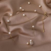 الجملة مجوهرات غرامة سلسلة اللؤلؤ الكرة شكل قلادة قلادة Nihaojewelry sku image 1