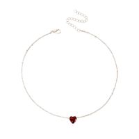 Wholesale Jewelry Heart-shaped Zircon Pendant Necklace Nihaojewelry sku image 1