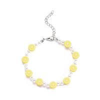 Rice Bead Soft Pottery Resin Flower Pearl Anklet Wholesale Jewelry Nihaojewelry sku image 1
