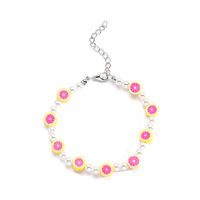 Rice Bead Soft Pottery Resin Flower Pearl Anklet Wholesale Jewelry Nihaojewelry sku image 2