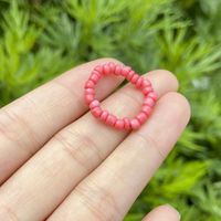 Wholesale New Acrylic Beads Colorful Ring Nihaojewelry sku image 4