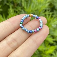 Wholesale New Acrylic Beads Colorful Ring Nihaojewelry sku image 5