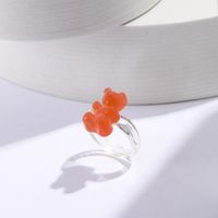 Wholesale Simple Bear Color Resin Ring Nihaojewelry sku image 2