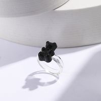 Wholesale Simple Bear Color Resin Ring Nihaojewelry sku image 4