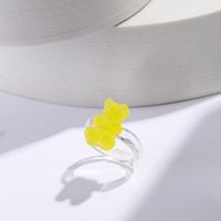 Wholesale Simple Bear Color Resin Ring Nihaojewelry sku image 8