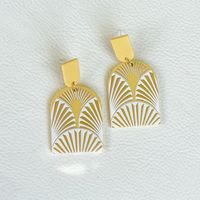 Wholesale Jewelry Plate Printing Pattern Acrylic Earrings Nihaojewelry sku image 9