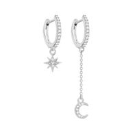 Wholesale Jewelry Star And Moon Pendant  Copper Earrings Nihaojewelry sku image 3