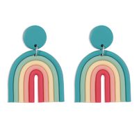 Wholesale Jewelry Color Soft Ceramic U-shaped Earrings Nihaojewelry sku image 3