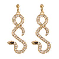 Vente En Gros Bijoux Simples Boucles D&#39;oreilles Creuses En Forme De Serpent Nihaojewelry sku image 1