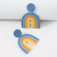 Wholesale Jewelry Color Soft Ceramic U-shaped Earrings Nihaojewelry main image 4