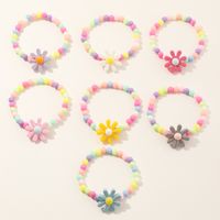 Wholesale Jewelry Sun Flower Colorful Round Bead Bracelet Nihaojewelry main image 3