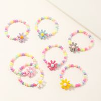 Wholesale Jewelry Sun Flower Colorful Round Bead Bracelet Nihaojewelry main image 6