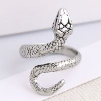 Wholesale Jewelry Simple Metal Auspicious Geometric Snake Open Ring Nihaojewelry main image 4