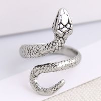 Wholesale Jewelry Simple Metal Auspicious Geometric Snake Open Ring Nihaojewelry sku image 2