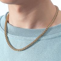 Großhandel Schmuck Einfache Solid Color Titanstahl Halskette Nihaojewelry main image 1