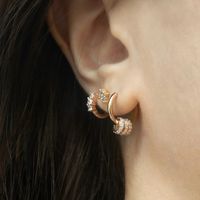 Geometric Diamond Fashion Earrings Wholesale Jewelry Nihaojewelry main image 3