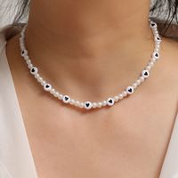 Wholesale Jewelry Heart Pearl Beaded Chocker Nihaojewelry main image 1