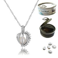 Wholesale Jewelry Hollow Diamond-studded Pumpkin Pearl Pendant Necklace Nihaojewelry main image 4