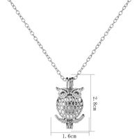 Wholesale Jewelry Luminous Hollow Owl Pendant Necklace Nihaojewelry main image 6