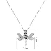Wholesale Jewelry Luminous Hollow Dragonfly Pendant Necklace Nihaojewelry main image 6