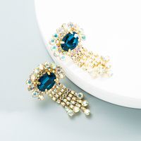 Color Flower Tassel Exaggerated Long Earrings Wholesale Jewelry Nihaojewelry main image 1