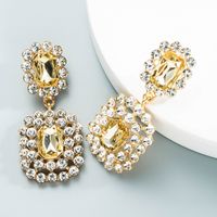 Square Glass Diamond Geometric Earrings Wholesale Jewelry Nihaojewelry main image 5