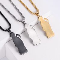 Stainless Steel 18K Gold Plated Retro Plating Cartoon Character main image 5