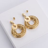 Hollow Round Tag Ol Style Necklace Earrings Three-piece Wholesale Nihaojewelry main image 3
