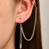 Großhandel Einfache Geometrische Pin Anhänger Legierung Ohrringe Clip Nihaojewelry main image 2