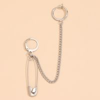 Wholesale Simple Geometric Pin Pendent Alloy Earrings Clip Nihaojewelry sku image 1