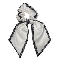 Ribbon Texture Bows Houndstooth Korean Style Hair Rope Wholesale Jewelry Nihaojewelry sku image 1
