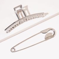 Wholesale Jewelry Metal Geometric Pin Shape Hairpin Set Nihaojewelry sku image 1