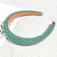 Wholesale Fashion Solid Color Sponge Diamond-studded Headband Nihaojewelry sku image 6