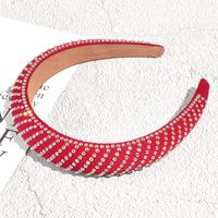 Wholesale Fashion Solid Color Sponge Diamond-studded Headband Nihaojewelry sku image 5