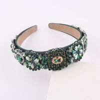 Wholesale Baroque Geometric Diamond Flower Headband Nihaojewelry sku image 2
