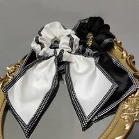 Ribbon Texture Bows Houndstooth Korean Style Hair Rope Wholesale Jewelry Nihaojewelry main image 1