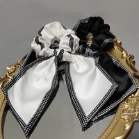 Ribbon Texture Bows Houndstooth Korean Style Hair Rope Wholesale Jewelry Nihaojewelry main image 2