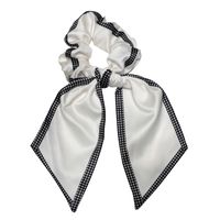 Ribbon Texture Bows Houndstooth Korean Style Hair Rope Wholesale Jewelry Nihaojewelry main image 6