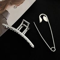 Wholesale Jewelry Metal Geometric Pin Shape Hairpin Set Nihaojewelry main image 3