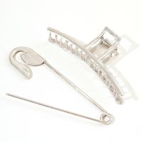 Wholesale Jewelry Metal Geometric Pin Shape Hairpin Set Nihaojewelry main image 6