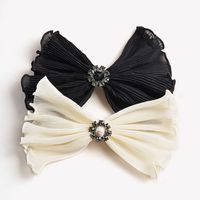 Wholesale Jewelry Pure Color Chiffon Bow Spring Clip Nihaojewelry main image 1