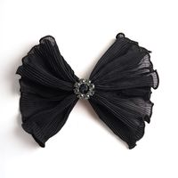 Wholesale Jewelry Pure Color Chiffon Bow Spring Clip Nihaojewelry main image 6