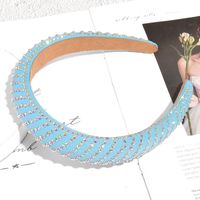 Wholesale Fashion Solid Color Sponge Diamond-studded Headband Nihaojewelry main image 5