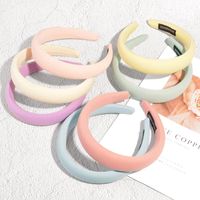 Wholesale New Style Pure Color Sponge Wide Headband Nihaojewelry main image 1