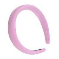 Wholesale New Style Pure Color Sponge Wide Headband Nihaojewelry main image 6