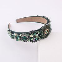 Wholesale Baroque Geometric Diamond Flower Headband Nihaojewelry main image 4