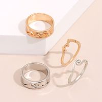 Wholesale Simple Fashion Hollow Alloy Four-piece Ring Nihaojewelry sku image 1