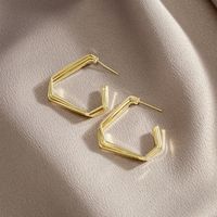 Vente En Gros Bijoux Boucles D&#39;oreilles Géométriques Brillantes Nihaojewelry main image 2
