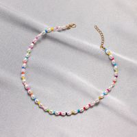 Wholesale Jewelry Bohemian Color Beaded Pearl Necklace Nihaojewelry main image 3